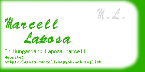 marcell laposa business card